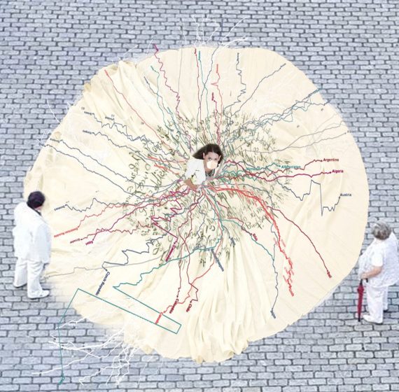 PTS Pandemic performance installation, by Regina Frank